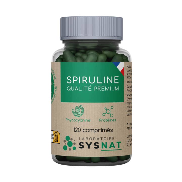 Laboratoire SYSNAT - Wholesale Oral Supplement/Vitamin - Organic Spirulina - 120 tablets of 500mg0