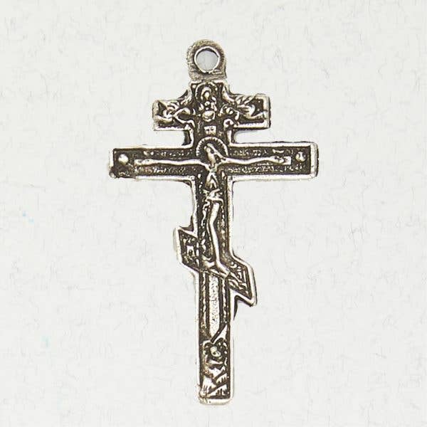 Ancient Cross Pewter Pendant Necklace - Russian Cross for wholesale by Nirvana LLC