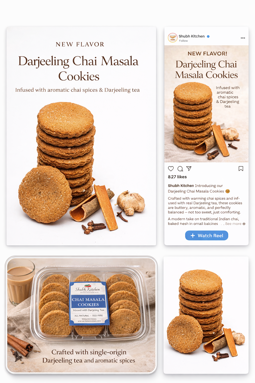 Shubh Kitchen LLC - Wholesale Cookie - Chai Masala Cookies2