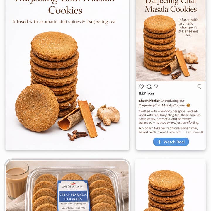 Shubh Kitchen LLC - Wholesale Cookie - Chai Masala Cookies2