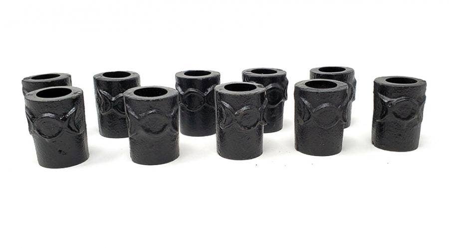The House Of Gentry - Wholesale Candle Holder - Triple Moon Cast Iron CHIME Candle Holder