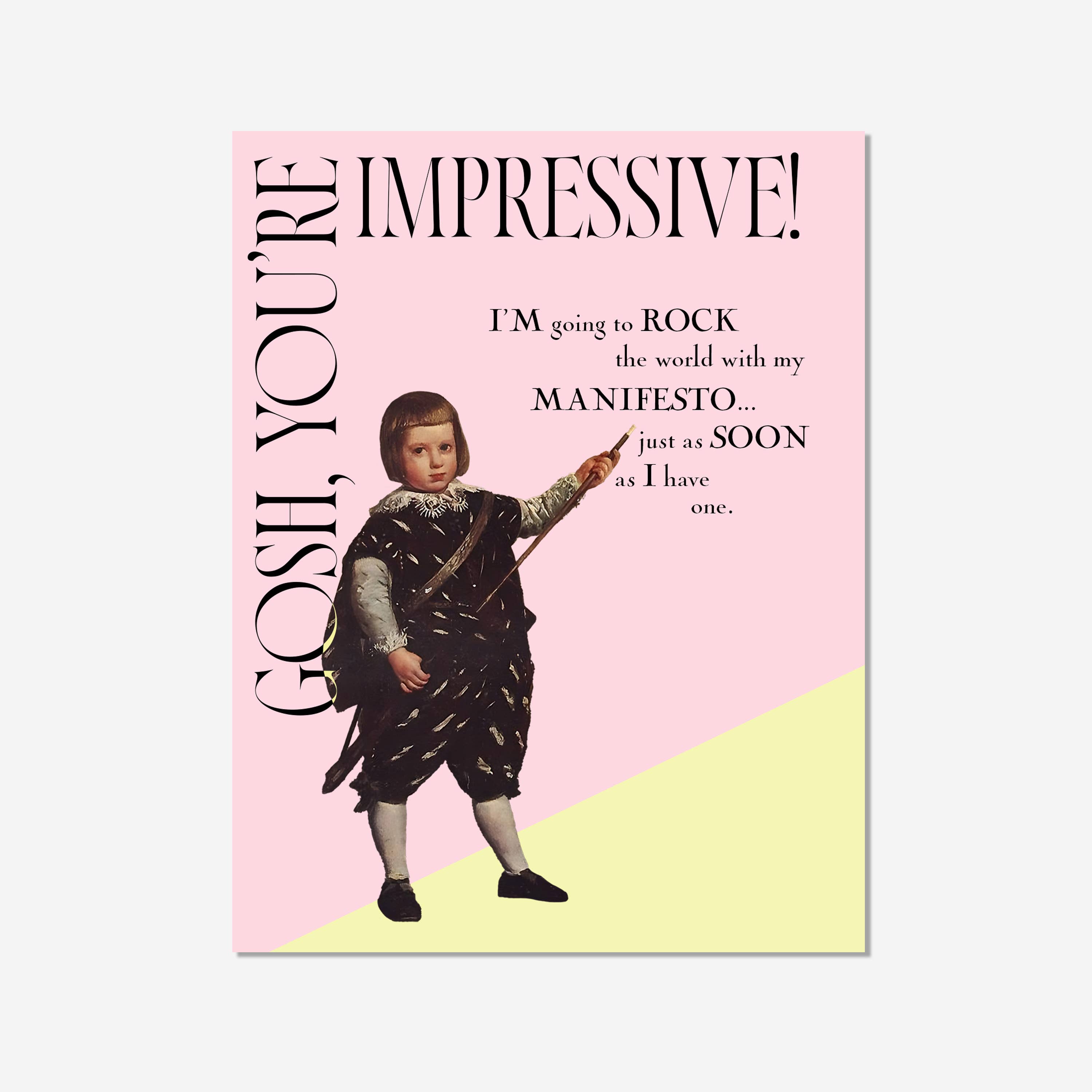 Crumb La Dote - Venta al por mayor Tarjetas con mensajes de ánimo - Mister Manifesto | Divertido | Tarjeta de Felicitación1