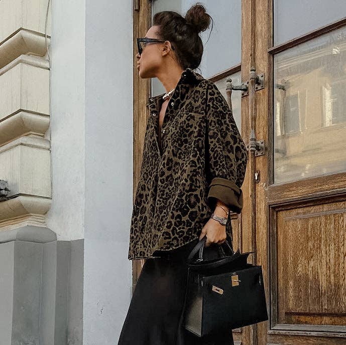 Marayn - Wholesale Jacket - Women's - Retro Leopard Print Autumns Chic Versatile British Style19