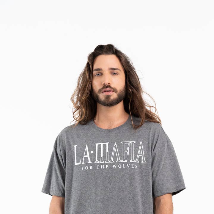 Camicia grigia La Mafia per la vendita all'ingrosso da parte di Labellamafia