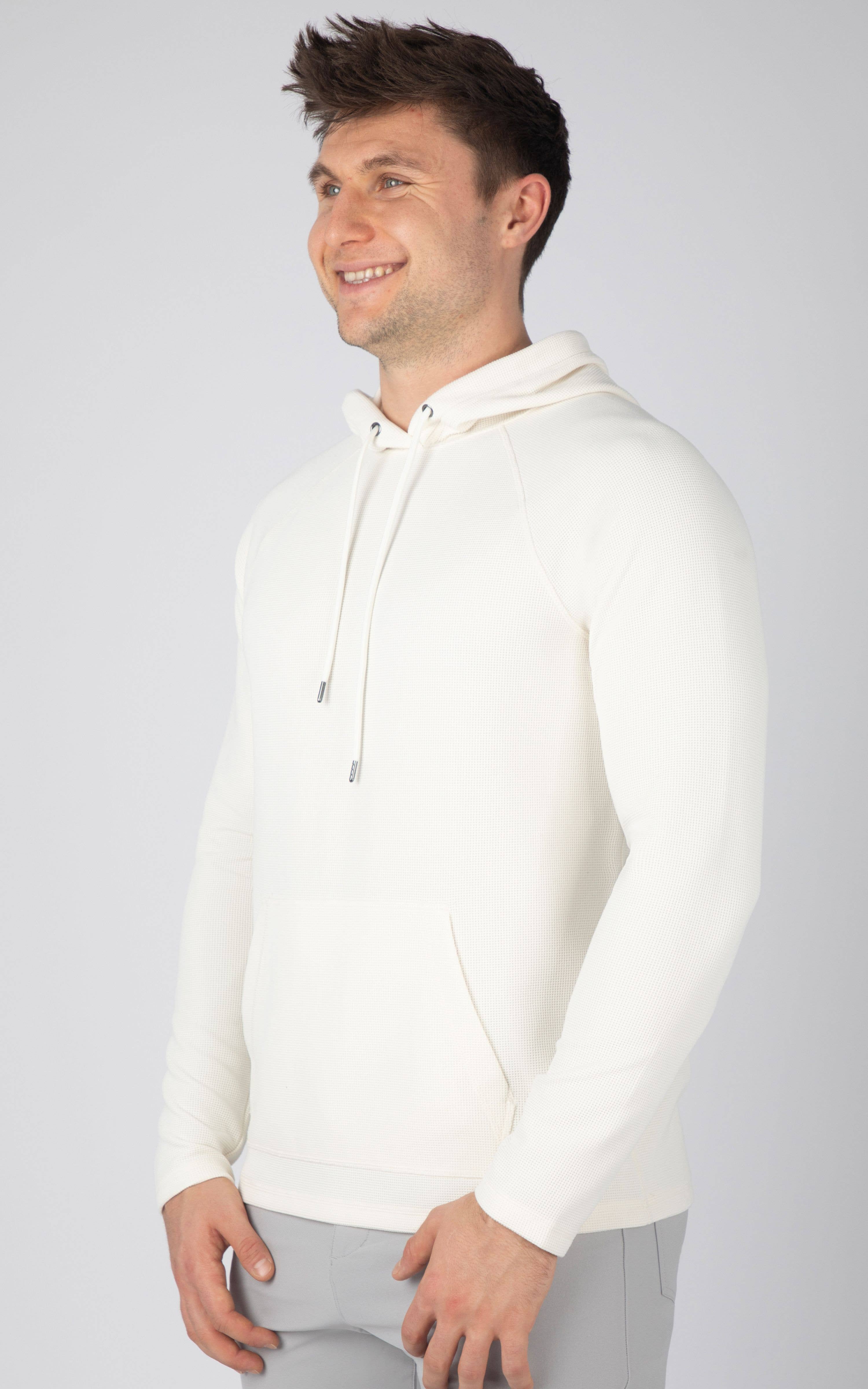 90 Degree by Reflex & Yogalicious - Wholesale Hoodie - Men's - Men's Supreme Waffle Long Sleeve Hoodie0