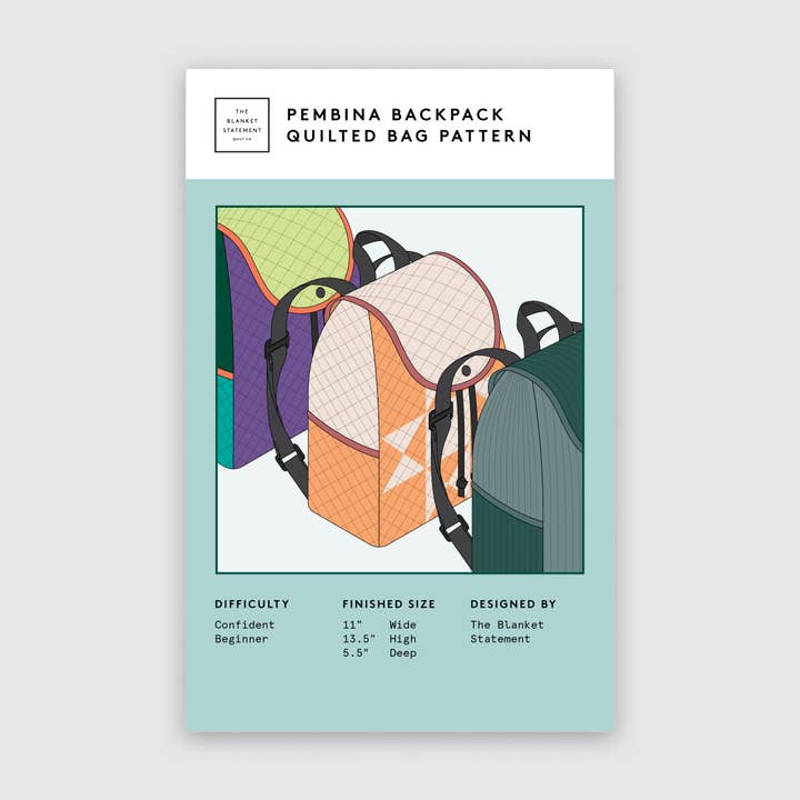 Pembina Backpack Paper Pattern for wholesale by The Blanket Statement