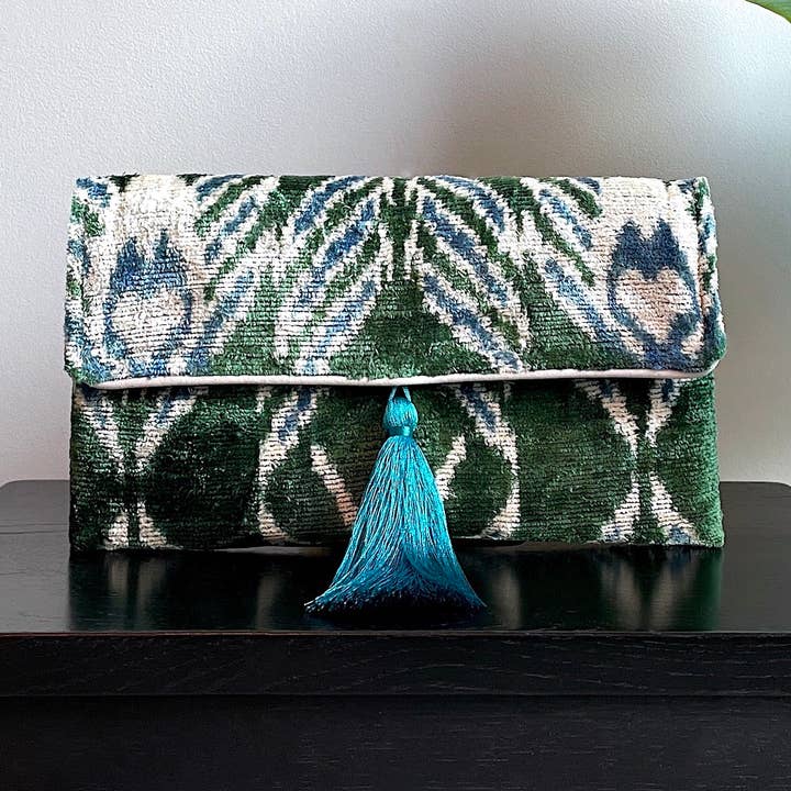 Ikat Clutch Bag Ligure for wholesale by Mila∞Miro by Emelie