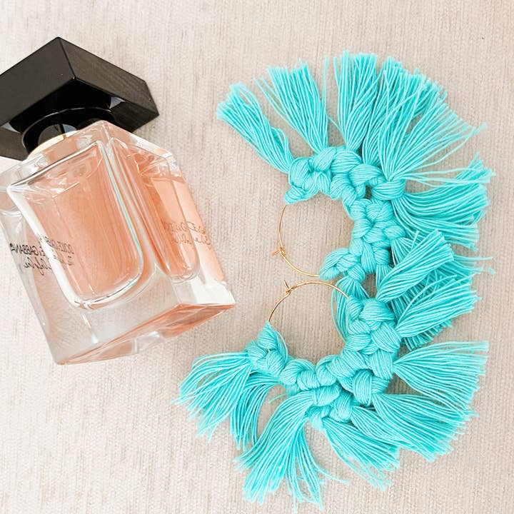 TURQUOISE CREOLE for wholesale by Coraly Création Bijoux