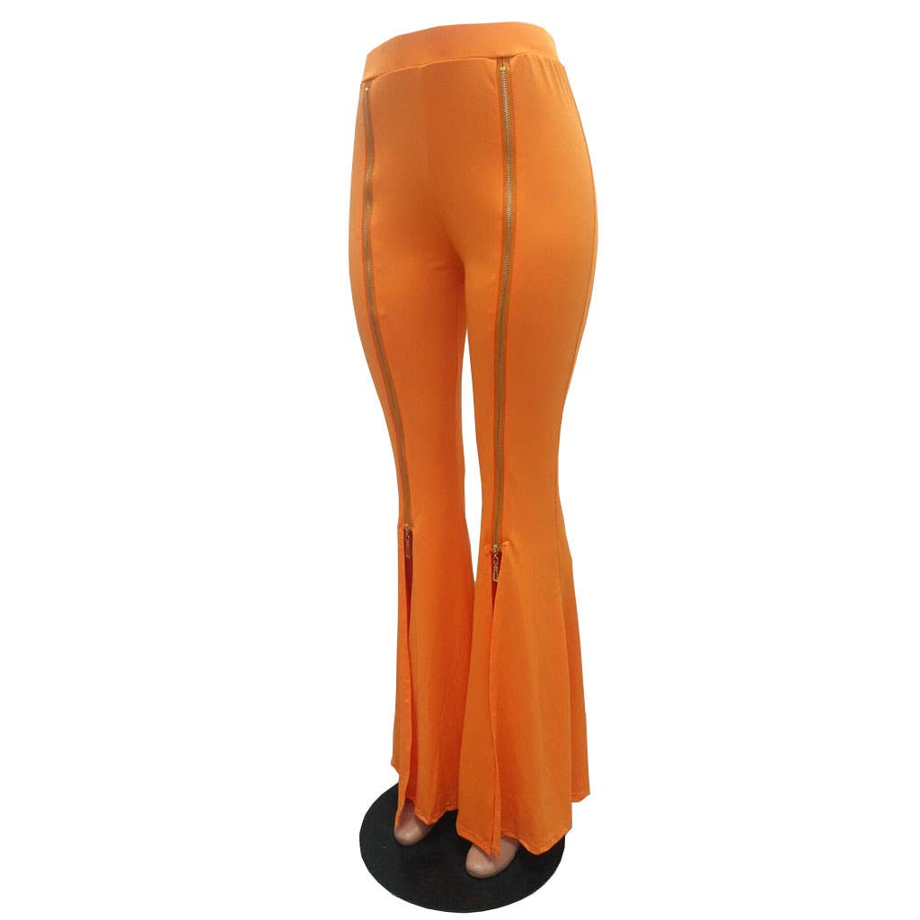 HIDDENBRAND - Wholesale Pants - Women's - Slim zip-up flared pants2