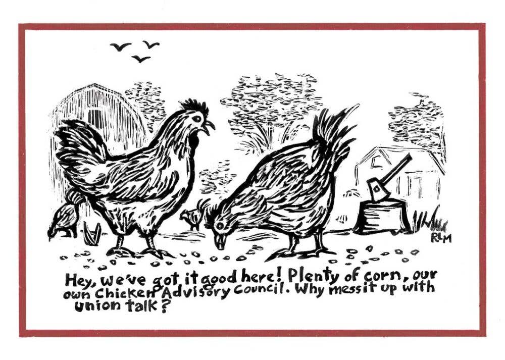 Ricardo Levins Morales Art Studio - Wholesale Stationery/Notecard Set - "Union Yes!" - Set of 12 Labor Movement Notecards9