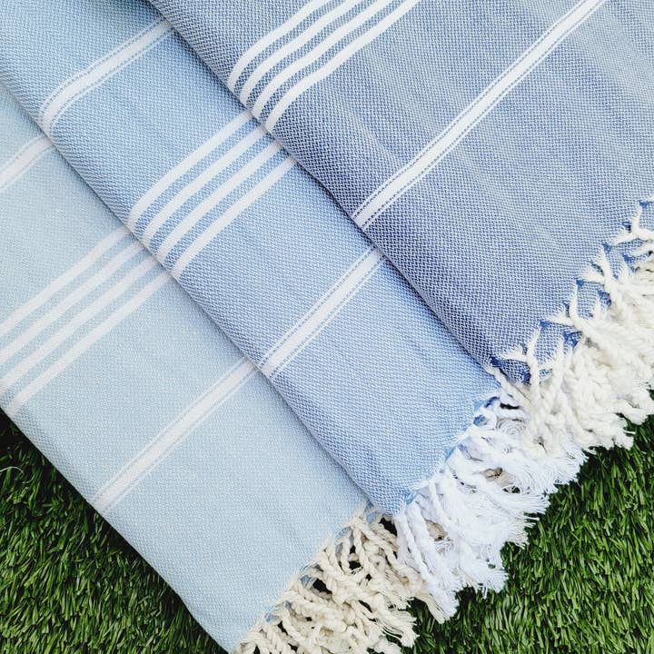 Turkish Throw Towel Sand Proof Thin Turkish Towel, NAVY for wholesale by EBRU Home