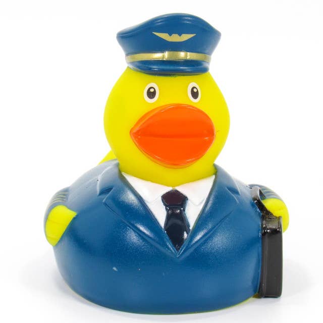 Ducks in the Window - Wholesale Bath Toy - Baby - Airline Pilot Rubber Duck