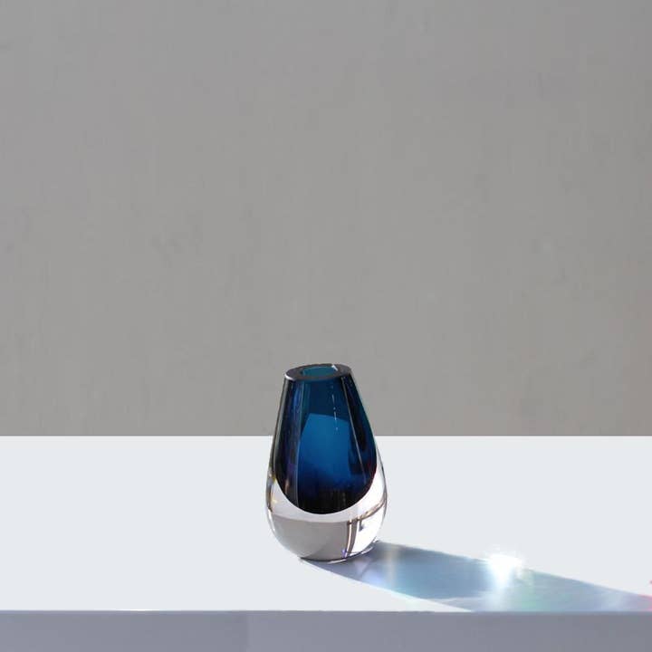 VIVIENCE - Vendita all'ingrosso Vasi - Vaso Bud in vetro blu, 16,5 cm3