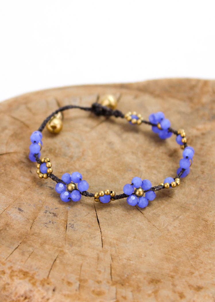 Bali Queen - Wholesale Anklet - Crystal Flower Anklet 5 Pack16