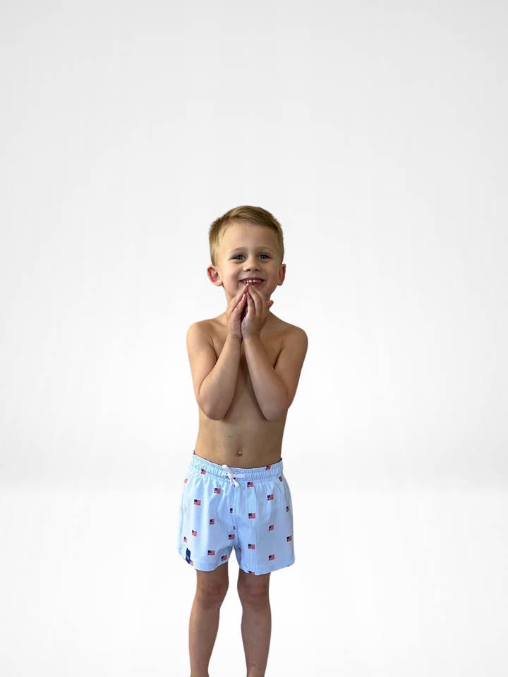 Captain and Cub - Wholesale Swim Shorts - Kids - Baby Boy USA Swim Trunks3