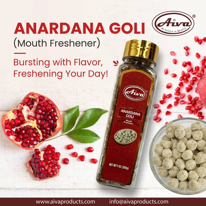 Aiva Products - Wholesale Hard Candy - Anardana Goli Mukhwas (Dried Pomegranate Candy)