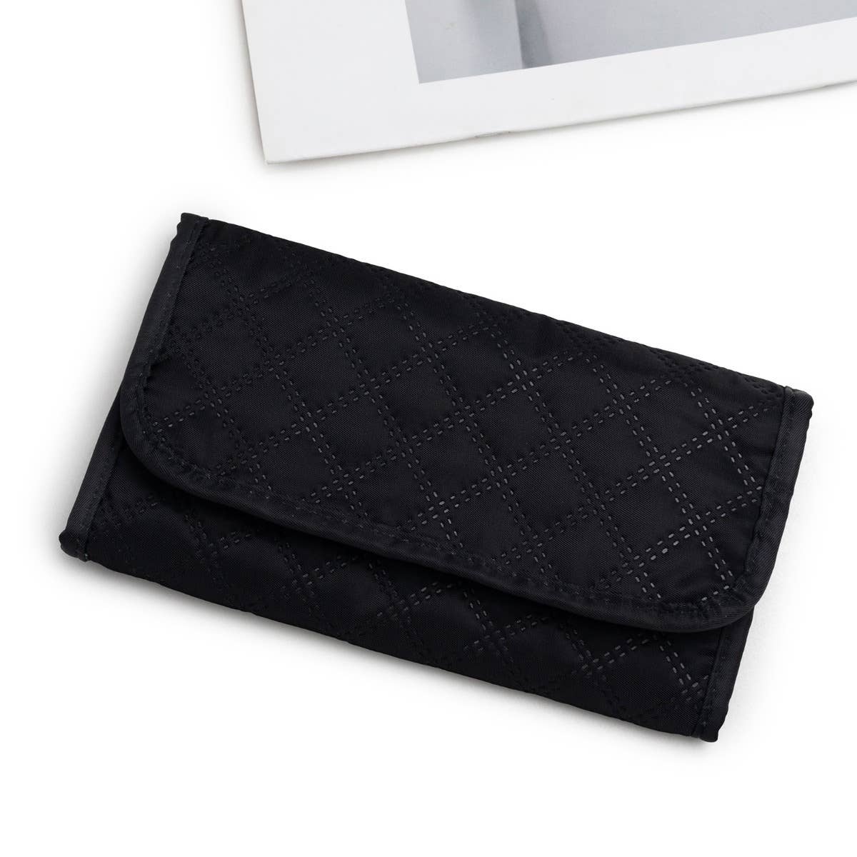 wandf - Wholesale Jewellery box/organiser - Portable Travel Jewelry Organizer Roll,Foldable for Earrings4