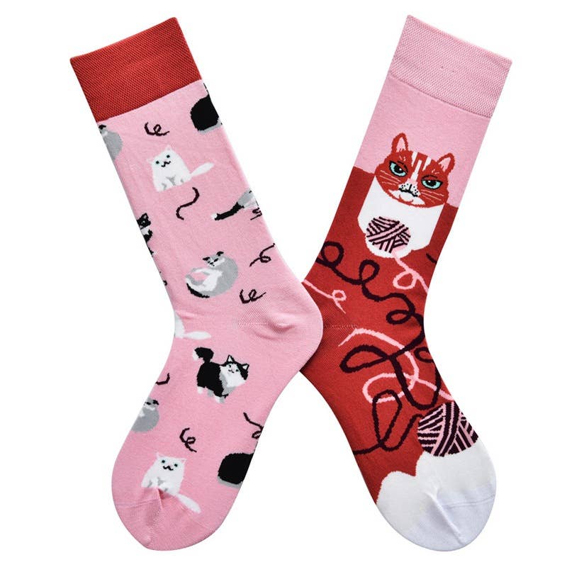 Tourtiwi - Wholesale Socks - Women's - AB Version Cartoon Animal & Fruit Pattern Crew Socks4
