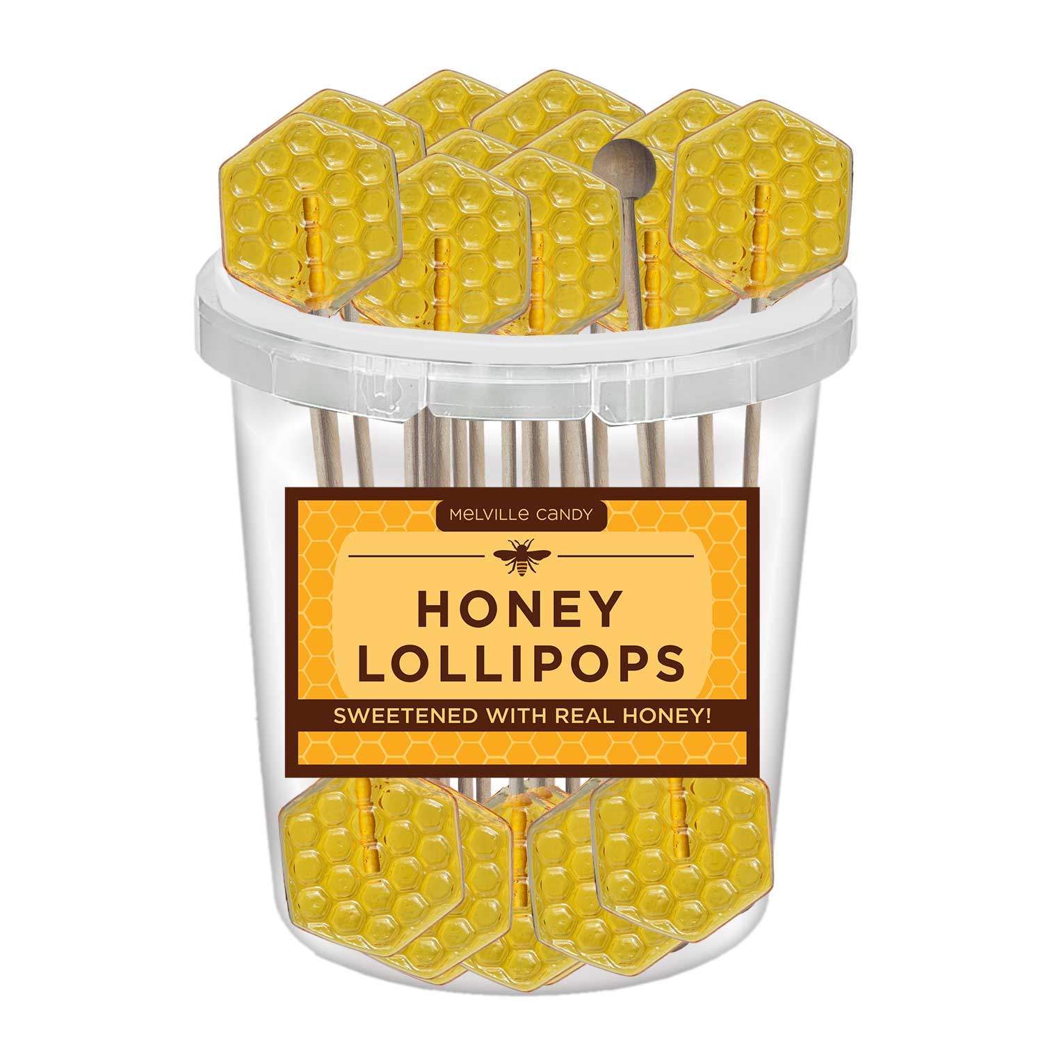 Melville Candy Company - Wholesale Lollipop - Honeycomb Honey Lollipops2