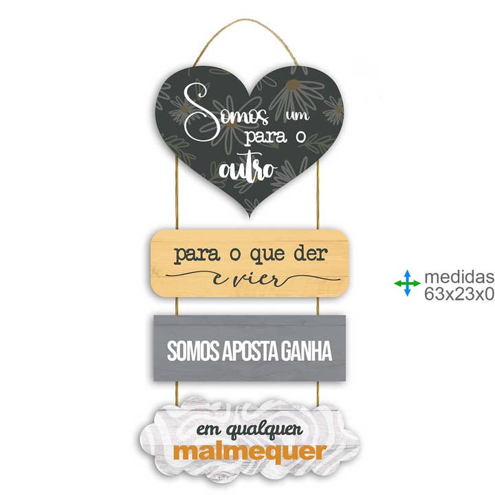 Placa Parede MDF 63x23x0,6cm (6unid) por atacado de Esoterica Arte