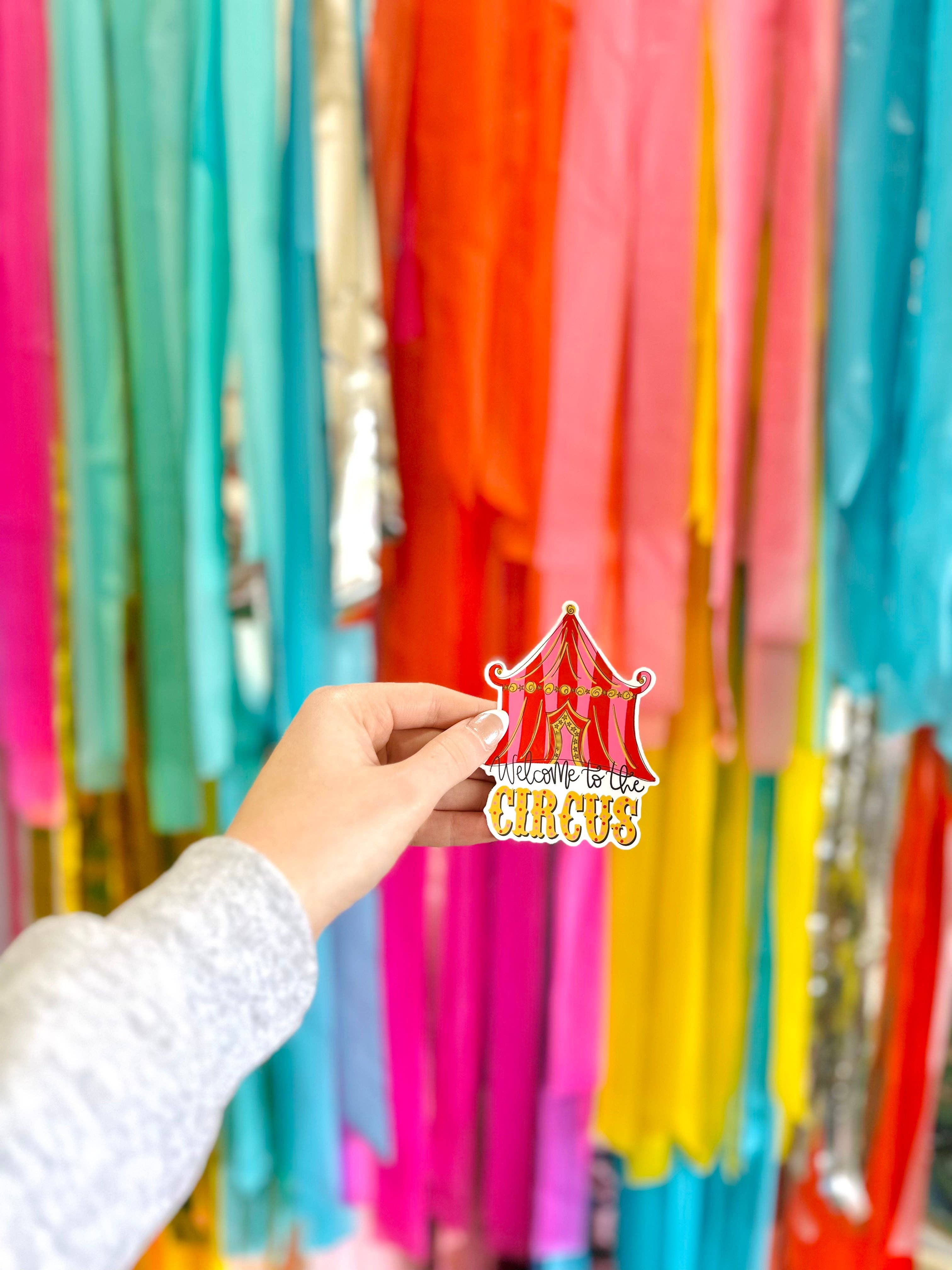 Doodles By Rebekah - Vente Autocollant - Bienvenue au Sticker du Cirque0