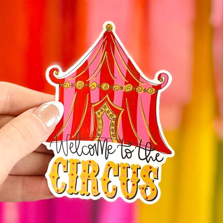 Doodles By Rebekah - Vente Autocollant - Bienvenue au Sticker du Cirque0
