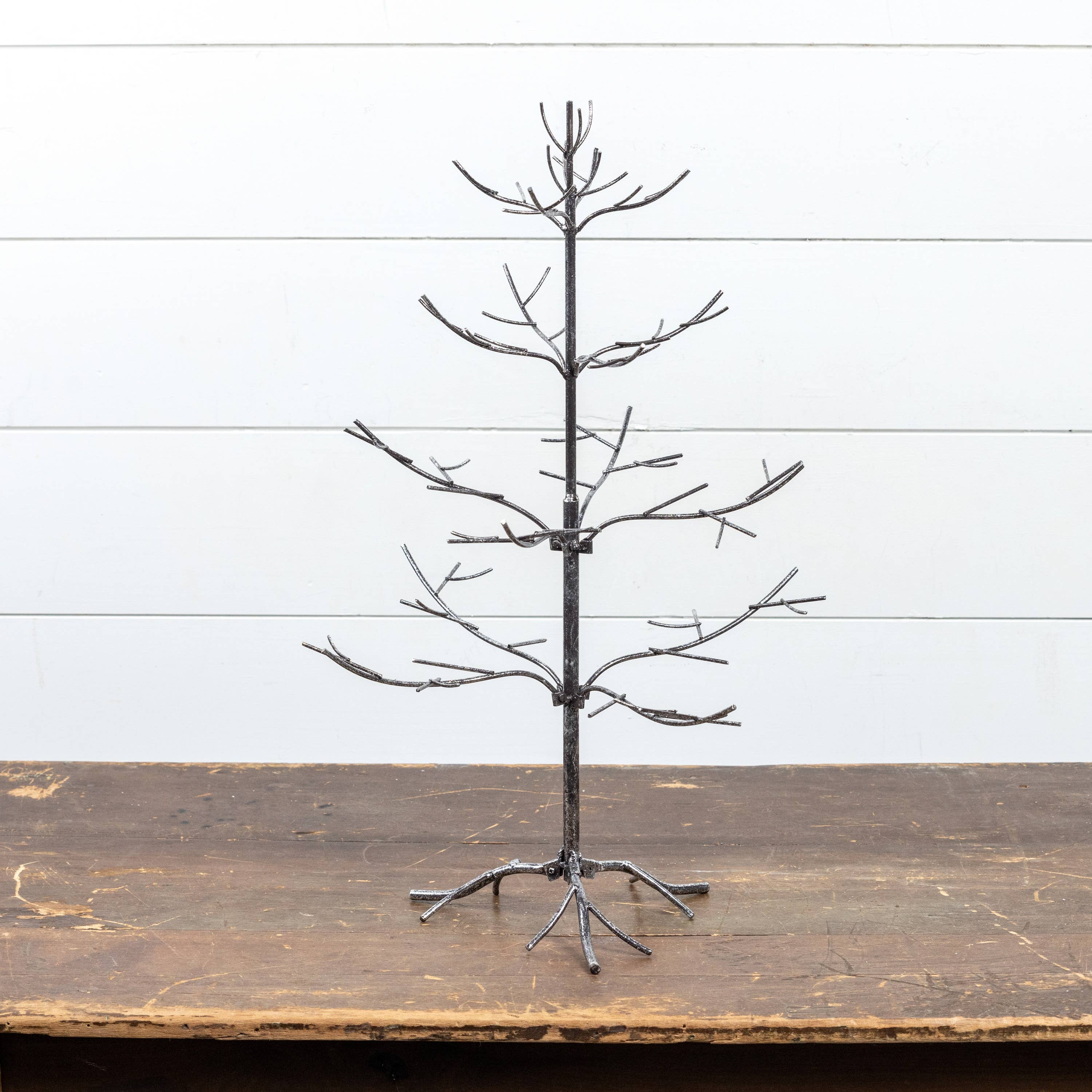 Ragon House - Wholesale Christmas Decoration - 25" SILVER METAL ORNAMENT TREE