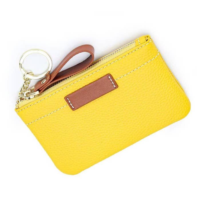 Strathurie – wholesale Purse/bag accessory – Women’s – Leather Purse with Brown Contrasting Colour in Bright Pink