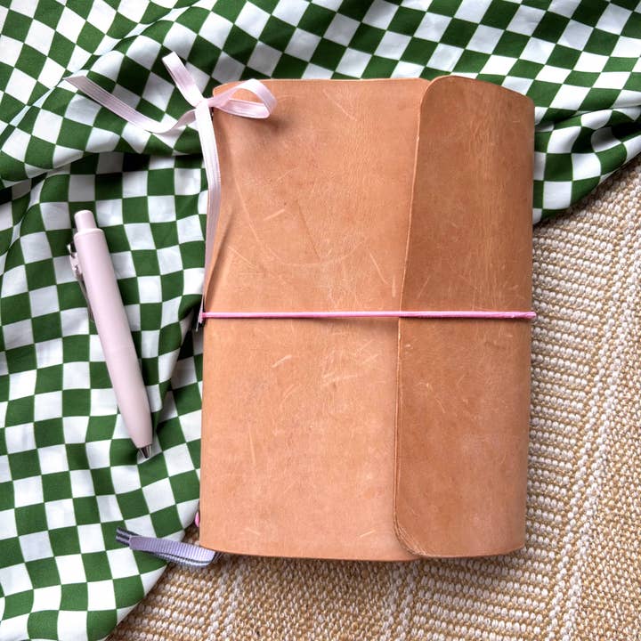 Leather Journal Cover A5, Refillable, Tri-fold for wholesale by Bayside by Sam