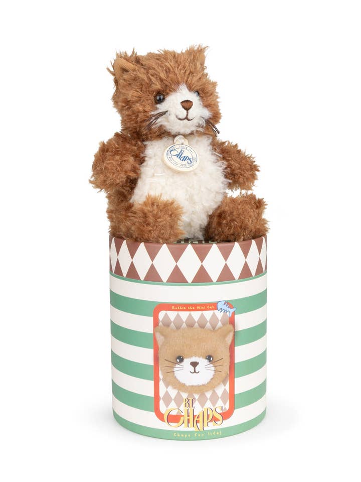 Plush BT CHAPS RUTHIE THE MINI CAT in Giftbox 5" for wholesale by VICI Brands: Premier Design Kids Goods 🌍