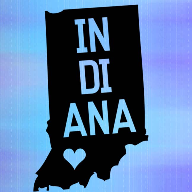 Indiana State Vinyl mærkat klistermærke for engroshandel hos Bow-Dacious Designs