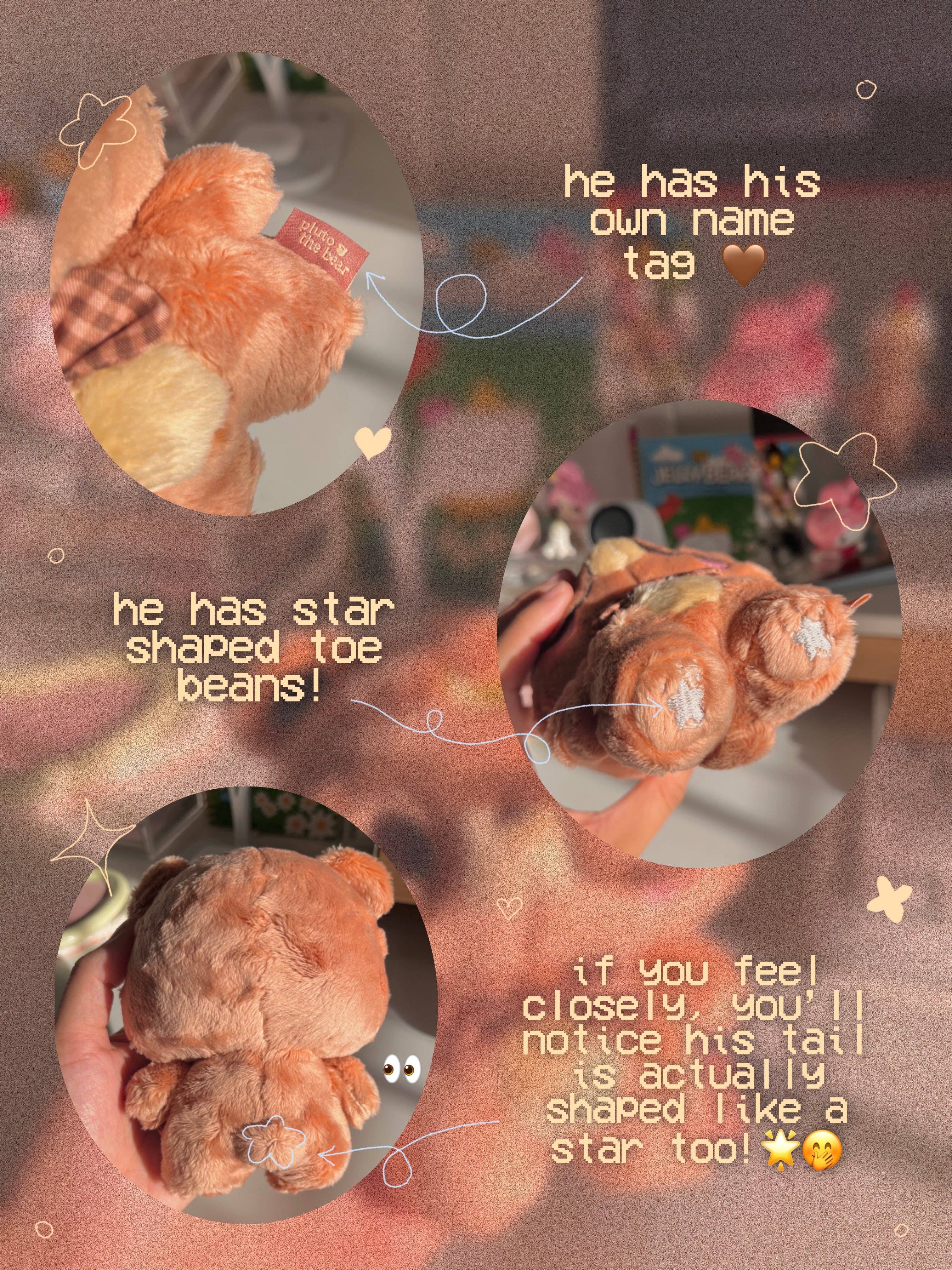 madebyshania - Wholesale Keychain - Women's - Pluto the Bear Plushie Keychain6