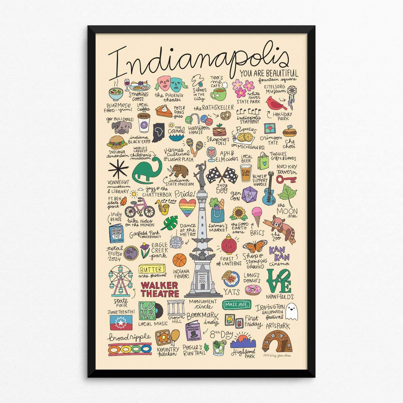 By Jean Elise - Wholesale Poster - Indianapolis Poster