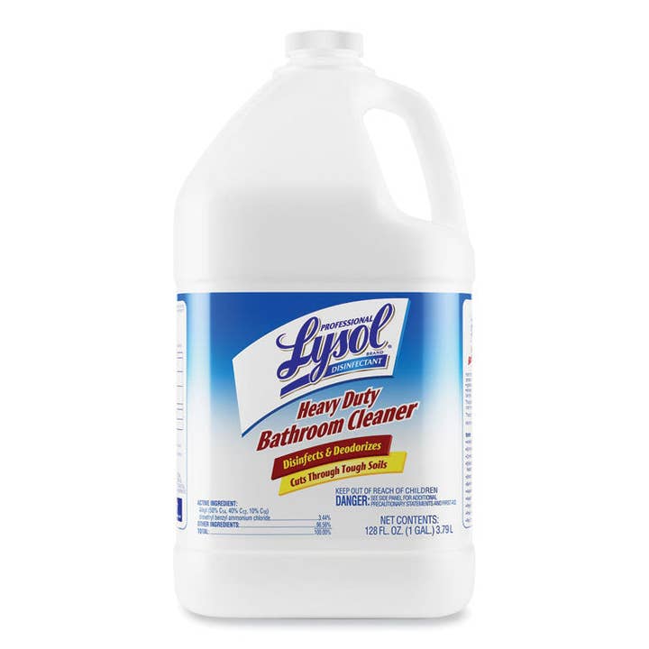 LYSOL Pro Disinfectant Bathroom Cleaner, Lime, 1 gal for wholesale by Everyday Supply Co