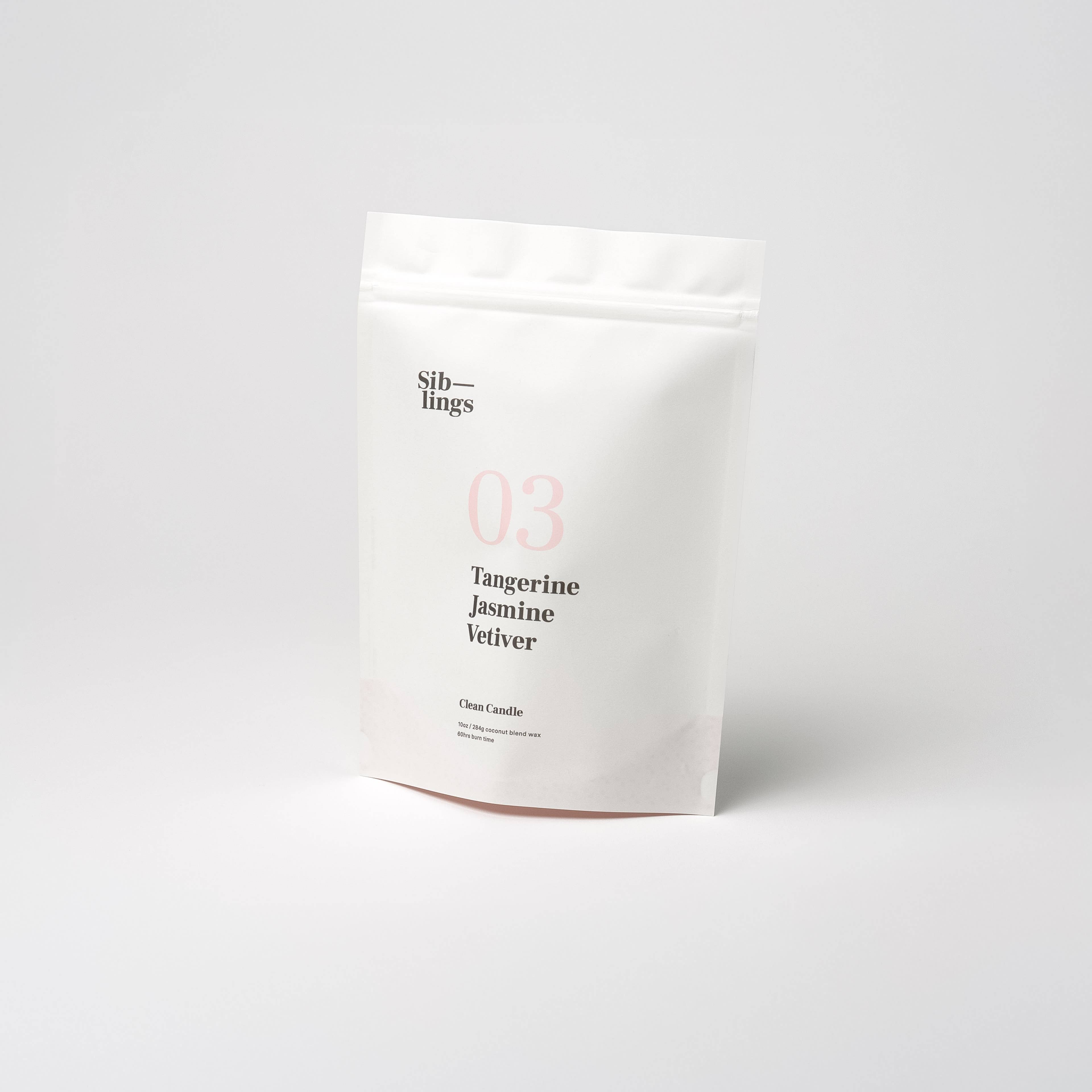 Siblings - Wholesale Jar/Filled Candle - No 03 — Tangerine, Jasmine, Vetiver, 10 oz1