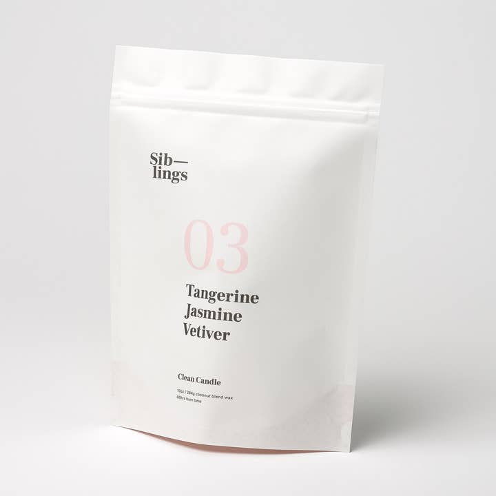 Siblings - Vente Bougie en bocal - N° 03 — Mandarine, Jasmin, Vétiver, 10 oz1