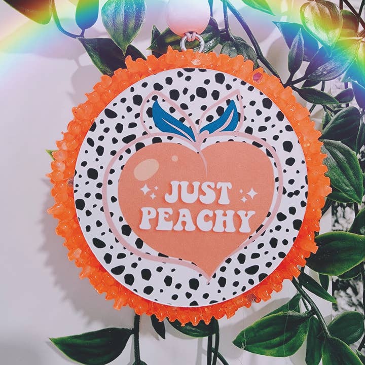 Just Peachy, Car Freshie | Spring Car Freshie for wholesale by Dulce Flor Co,