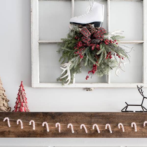 Nivas - Wholesale Bunting/Garland - Candy Cane Garland / Christmas Decor / Holiday Gift / Winter