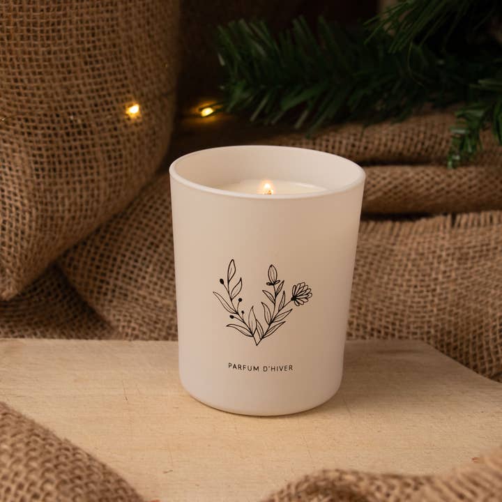 La Bougie Blanche - Wholesale Jar/Filled Candle - Firewood Candles - Winter Scent - Wood wick2