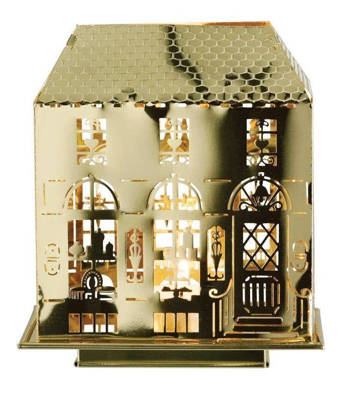 Jette Frölich Design - Wholesale Lantern - Tealight Lantern House, Gold2