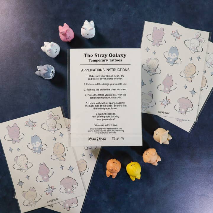 Riskit Design - Wholesale Temporary Tattoo - KPOP Stray Galaxy TEMP TATTOOS1