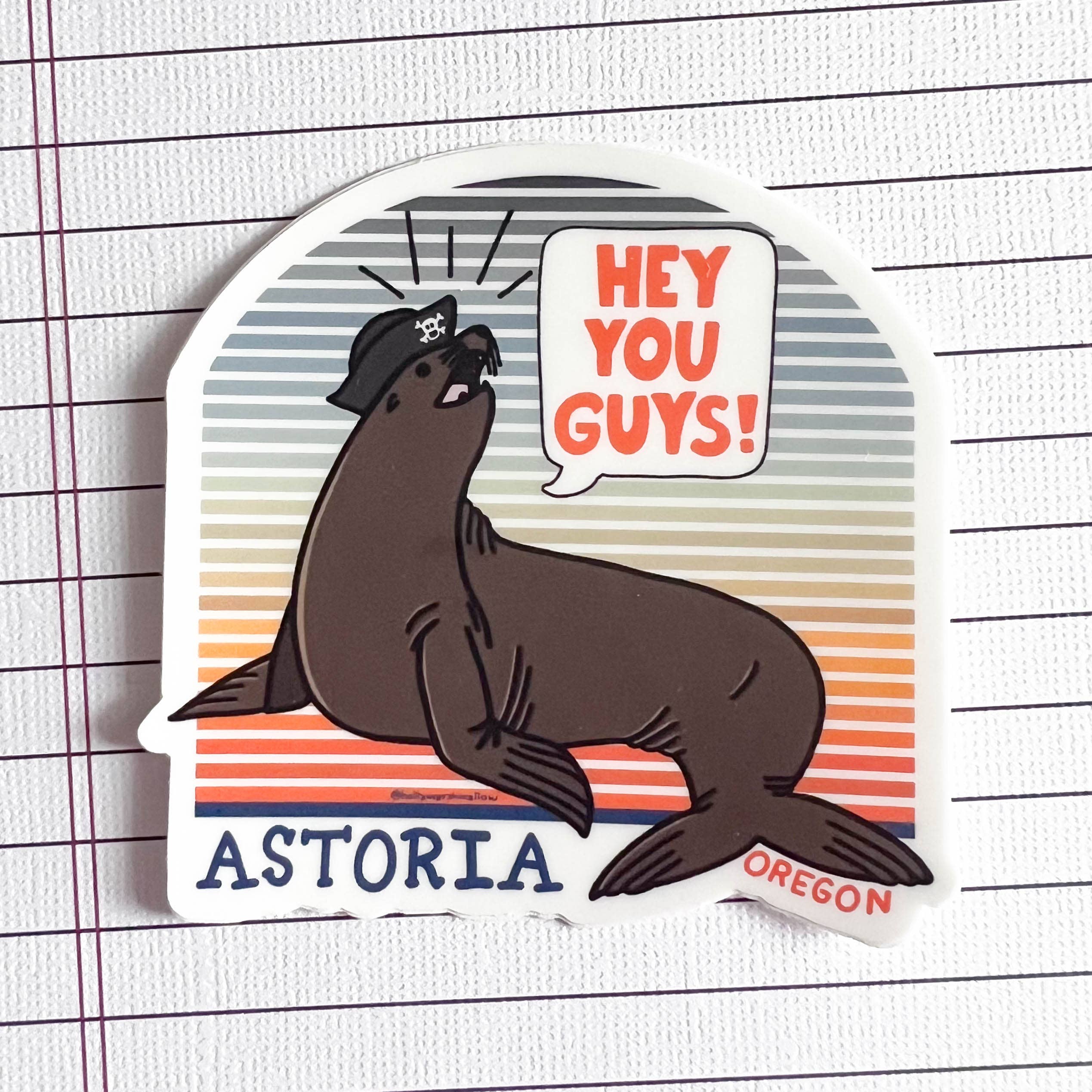 hollymarshmallow - Wholesale Sticker - Hey You Guys Sea Lion Sticker3