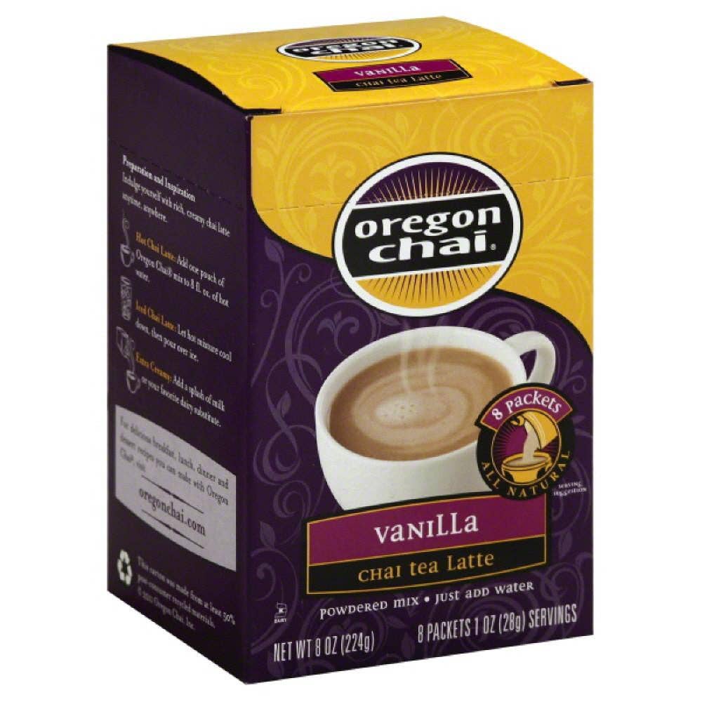 KeHE Distributors, LLC - Wholesale Loose Tea - Oregon Chai Vanilla Powdered Mix Chai Tea Latte, 8 Pc0