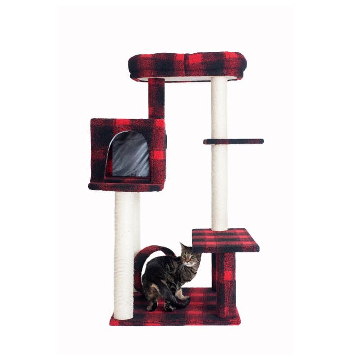 Real Wood Classic Cat Tree with Veranda and Bench for wholesale by Armarkat
