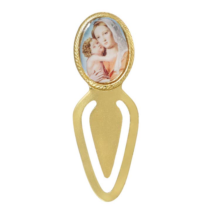 Symbols Of Faith Mary and Child Bookmark for wholesale by 1928 Jewelry