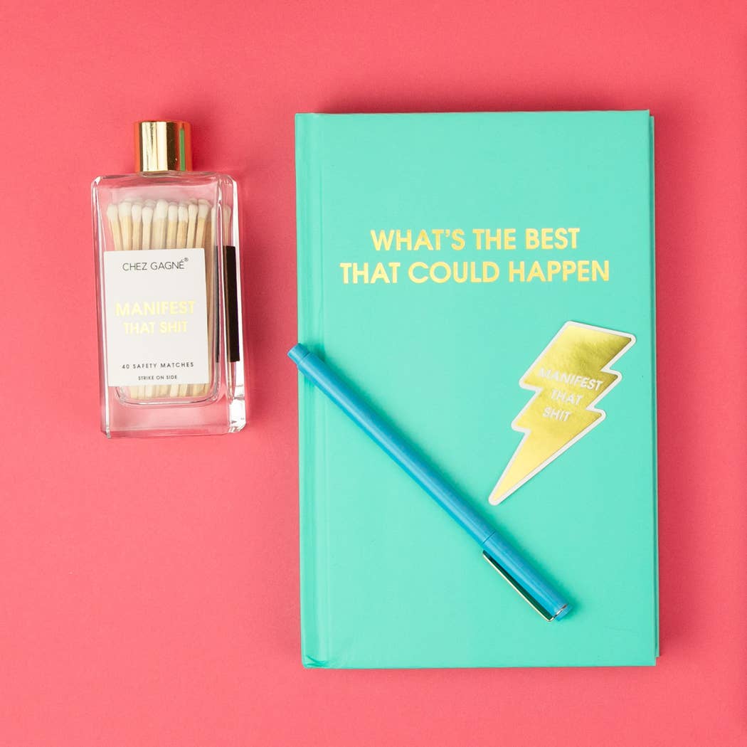 Chez Gagné - Wholesale Matches - Manifest That Shit - Glass Bottle Safety Matches - White8