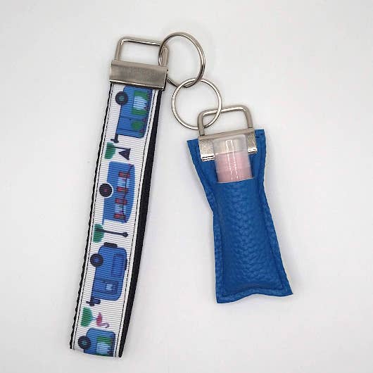 KSS Made - Handmade Keychain Wristlets – Engroshandel Nøglering - Dame – Camper nøglering Wristlet og Chapstick Holder Sæt