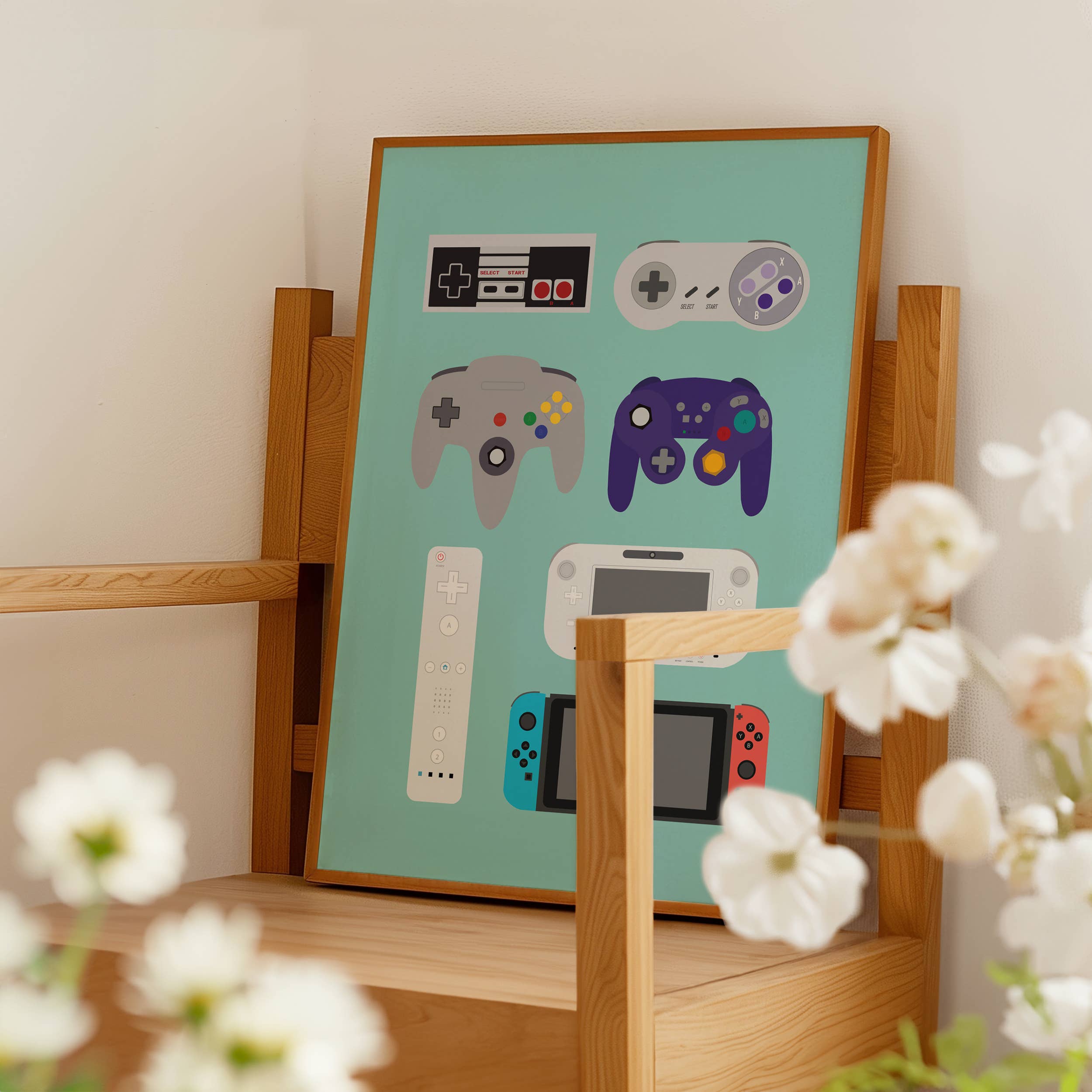 Poppermost Prints - Wholesale Poster - Nintendo Controllers Art Print1