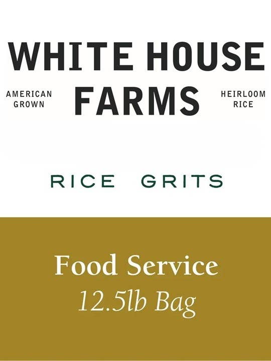Grits de riz Charleston Gold - USA / Cultivé en Caroline du Sud - Service alimentaire pour la vente par White House Farms