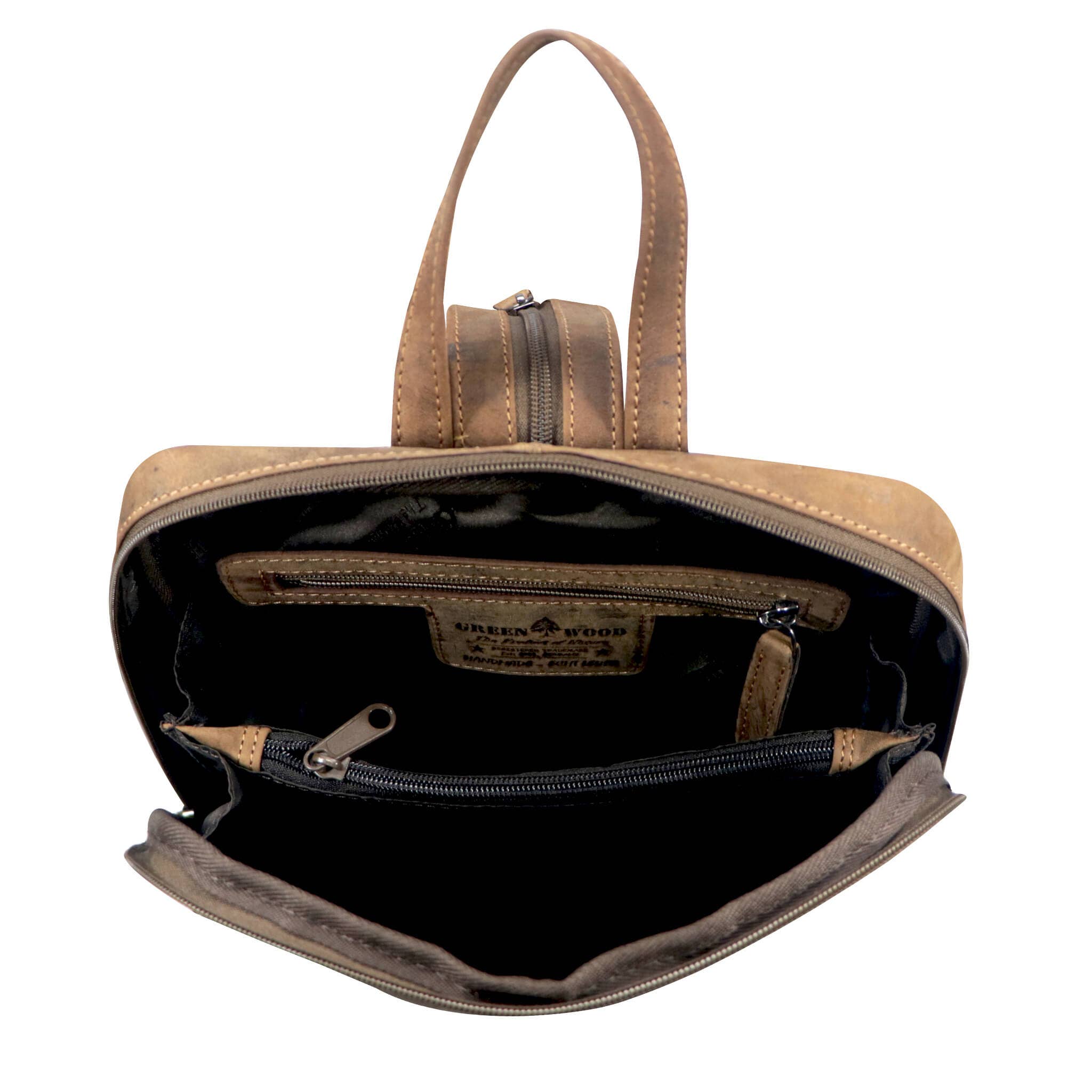 Greenwood - Wholesale Rugzak - Dames - Anna vintage leren rugzak, kleine damestas, leren daypack17